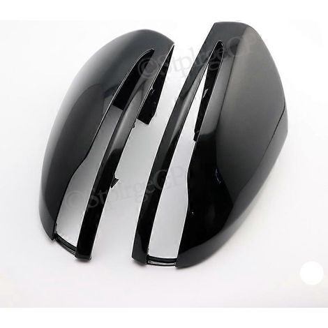 Rückspiegelabdeckung, glänzend schwarz, Ersatzteil für Mercedes-Benz CSE, GLC, G-Klasse, AMG W205, X253, W222, W213, W238, Baujahre 2014–2019, Linkslenker (L und R), 2 Stück
