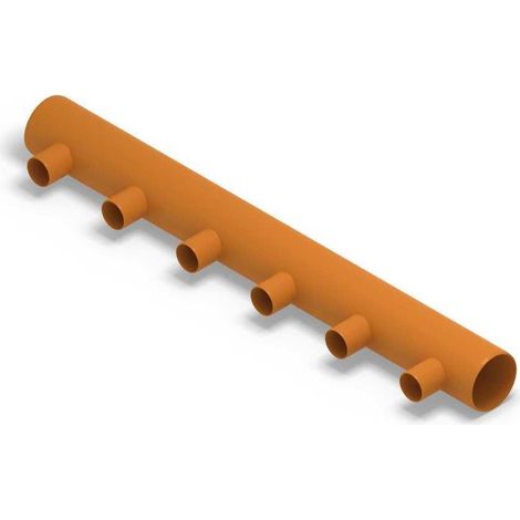 Distributeur thermique AWADUKT DN 630 BL 6 m, 6 raccords DN 315, centré