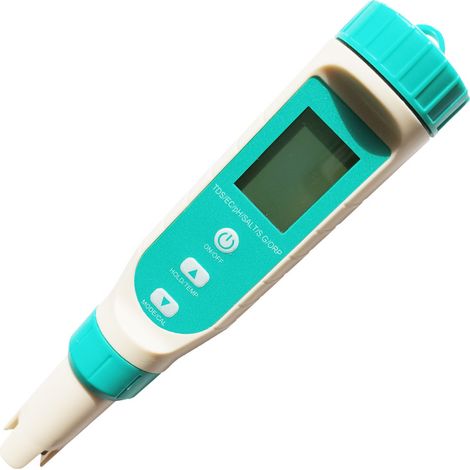 Testeur d'Eau 7-en-1 Multi-Paramètres - EC, Conductivité, ORP, pH, Salinité, TDS, Analyseur de Qualité de l'Eau Portable (1/2)