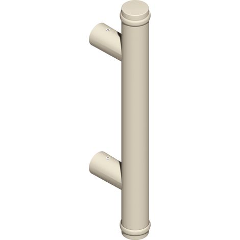 Poignée tubulaire extérieure DIVA XX avec supports droits D 35mm H 350mm blanc RAL9010 - LA CROISEE DS - DS7378-036 (1/2)