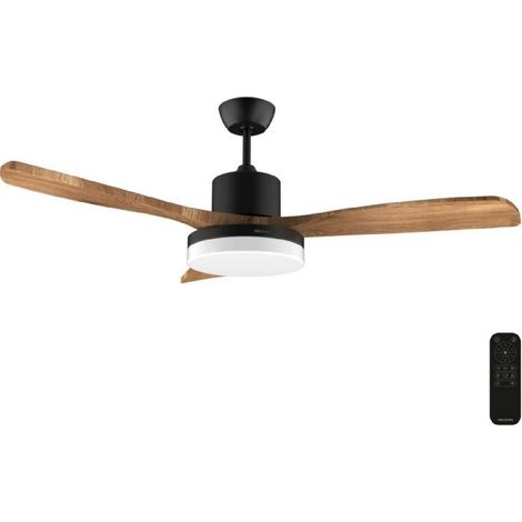 Cecotec Ventilador de Techo con Luz EnergySilence Aero 520 Willow. 30W, Motor DC, Diámetro 52” (132cm), 3 Aspas, 3 Tonos LED (1/3)