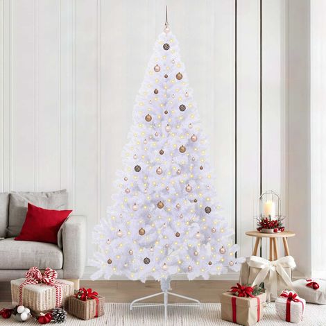 Albero di Natale artificiale Bianco 240 cm PVC e Acciaio (1/5)