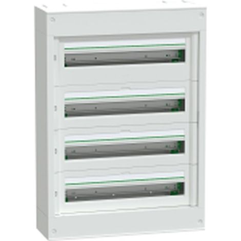 PrismaSeT S - coffret saillie plastique & métal 4 rangées 24 modules - LVSST424