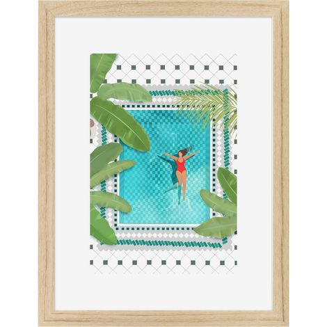 Image encadrée Farniente 30x40 cm recyclable, visuel imprimé sans solvant - fabriqué en France (1/4)