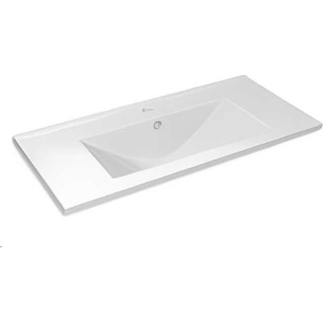 Lavabo Cerámico Fondo 46cm  Medidas  Accesorios Fontanería: 50cm