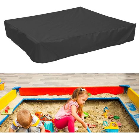 Couvercle de bac à sable avec cordon de serrage, bâche carrée pour bac à sable/bac à sable, protection contre la poussière, couverture/bac à sable/bac de protection adaptée aux jouets de sable, 180 x (1/5)