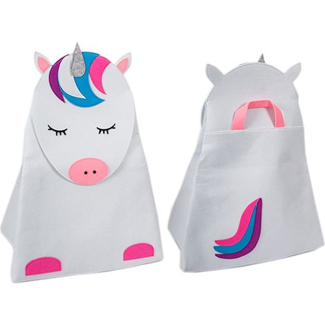 Kinder Filz Aufbewahrungsbox H73cm-M290304-Einhorn