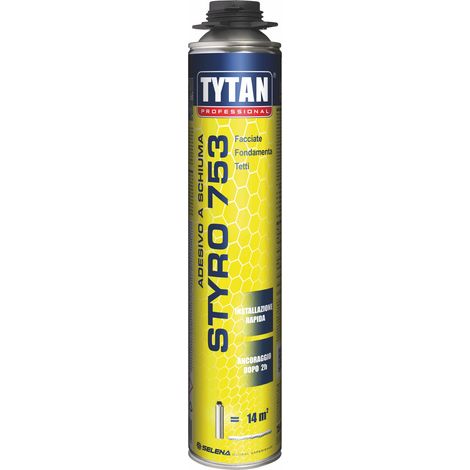 Tytan SCHIUMA ADESIVA PER CAPPOTTO STYRO 753 A PISTOLA ml.750