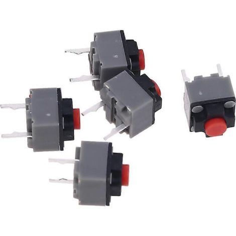 Pièces de rechange pour souris (lot de 5) : micro-interrupteur carré, interrupteur tactile et silencieux. (1/5)