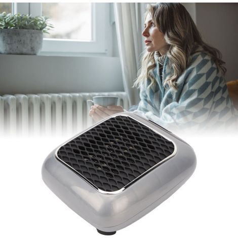Low-noise electric heater, 110-240V, flame resistant, temperature control, for bedroom and office, EU plug (1/5)