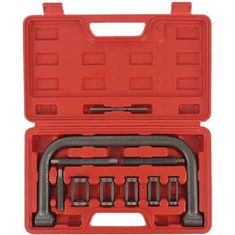 Kit Compresseur Ressort Soupape - 10 Pièces - Pour Réparation Culasse Moteur Voiture Moto VTT - Acier Forgé - Adaptateurs 16 à 30 mm (1/5)