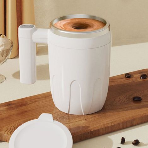Tasse à café à agitation automatique, rechargeable, avec couvercle, Portable, électrique, magnétique, mélange automatique, (1/4)