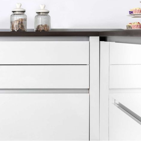 Emuca Kit profilo Gola centrale per mobili da cucina Anodizzato opaco