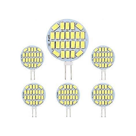 G4 LED 3W, AC12-24V, 300lm Kaltweiß 6000K, 24x5730 SMD, entspricht einer 30W Halogenlampe, nicht dimmbar, G4 LED-Rundlampe für Schrankbeleuchtung, Beleuchtung, Re