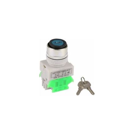 Interrupteur de Verrouillage en Metal + Clés Sécurité à 3 Positions LAY37-20Y/31 220V 5A Sélecteur Rotatif,Trou de Montage 22 mm avec 2 Clés (1/4)