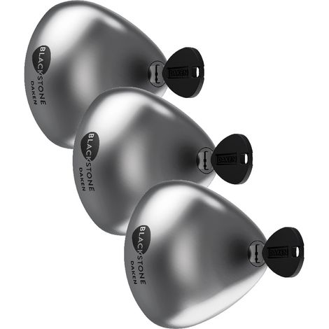 Cerradura para furgonetas Blackstone Silver SLAM - cerradura de seguridad de acero inoxidable - 3 cerraduras + 6 llaves