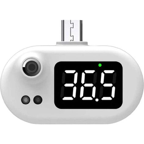 Thermometre Infrarouge - Mesure Non Contact - Affichage Numerique LED - Precision ±0,2 °C - Plage 32 à 42 °C - USB Type-C - 1 Unite (1/5)