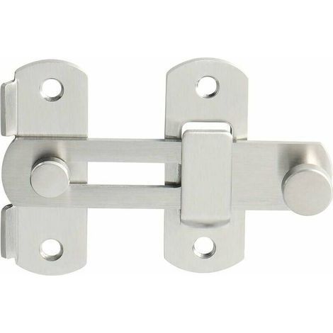 Sliding Door Latch Door Lock Toggle Latch Buckle Lock Bolt with Screws for Door, Window, Closet and Garden, Stainless Steel Brushed Finish, EMS9500-LS S' (1/5)