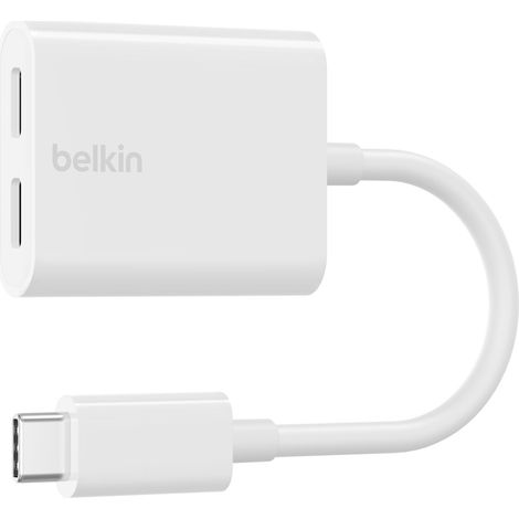 Belkin F7U081BTWH Hub di Interfaccia Adattatore USB tipo-C Bianco (1/4)