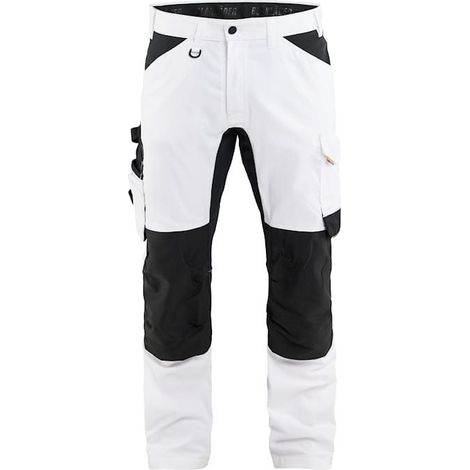 Pantalon peintre stretch 2D BLAKLADER 1771 - Blanc - 40 - Jambes standards (1/5)