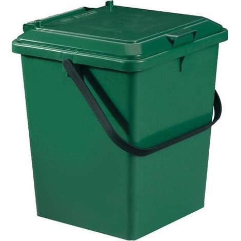 Garantia – Seau monobloc 8L en polypropylène – Dimensions 24x20x30cm – Pour espaces confinés – Couleur vert sapin