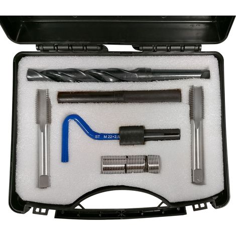 Kit filets rapportes m 22 x 250 type helicoil (1/2)
