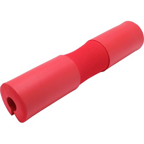 Coussin de protection pour cou et épaules en mousse NBR antidérapante, aspect mat, absorbant la transpiration, pour haltères et squats, rouge (1/5)