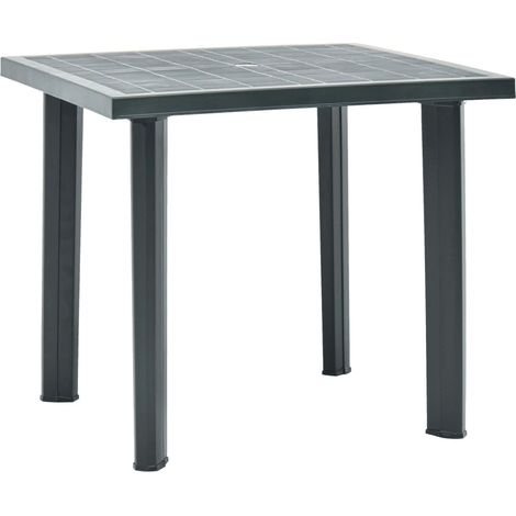 Table de jardin,Table meuble de Balcon,Table d'extérieur Vert 80x75x72 cm Plastique -58631 (1/5)