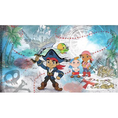 Papier peint panoramique encollé Jake et les pirates DISNEY - 320 cm, 182,88 cm (1/3)