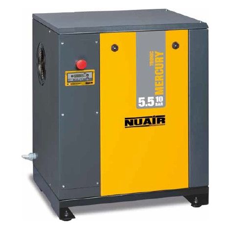 Nuair - Compresseur entraînement courroie sur châssis 5,5CV 4kW 400V Triphasé 8 bar - MERCURY TRONIC 4/08