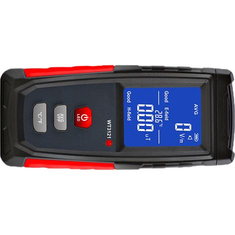 Détecteur de rayonnement de champ électromagnétique, indicateur de champ électrique à écran LCD, pour appareils électroménagers, téléphones portables et ordinateurs. WT3121