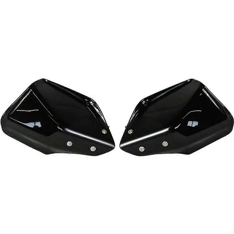 Motorrad-Handschützer mit Deflektor und schwarzen Protektoren (1/5)