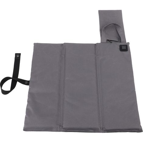 Coussin chauffant pour chaise, 3 températures réglables, USB, portable et pliable, idéal pour le bureau, la pêche et les stades. (1/5)