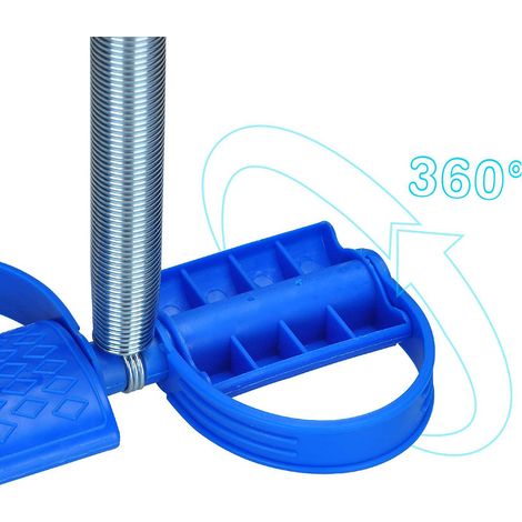 Appareil de musculation avec ressort et pédale, renforcement bras, jambes et taille