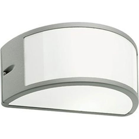 APPLIQUE 60 W - cm 25 x 12 x 13 alluminio (1/2)