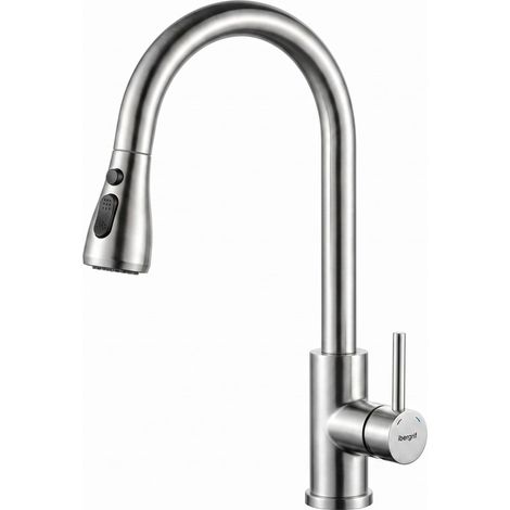 M22137 Mitigeur Cuisine, Robinet Cuisine 360° en Acier Inoxydable (1/5)