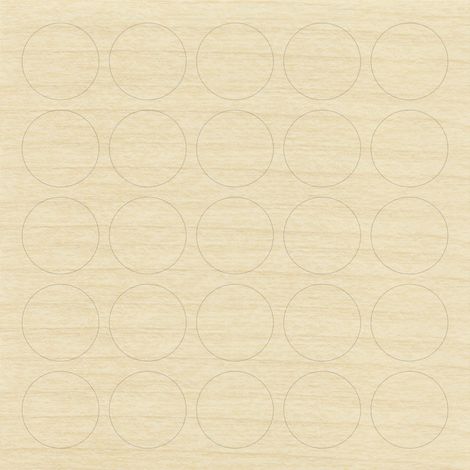 Bouchons de meubles auto-adhésifs ABS érable perlé diamètre 14 261521 PE01 (plaque de 25 pièces) Riex JS10 (1/4)