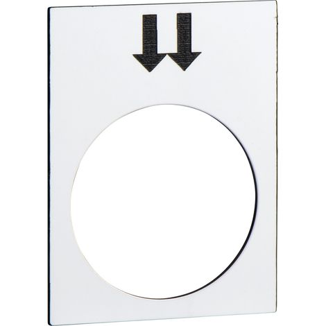Harmony étiquette 30x40mm blanc droite GV SCHNEIDER ZB2BY4908