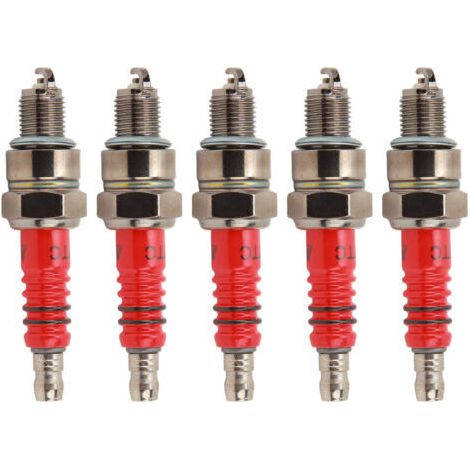 Bougie d'allumage de moto A7TC, 5 pièces, bougies d'allumage de course de remplacement pour Scooter à quatre temps GY6 50cc à 150cc