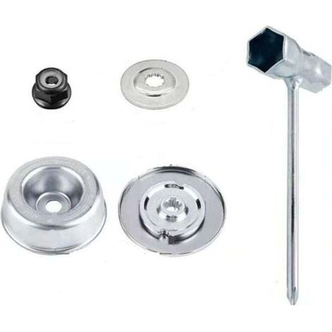 ZVD-4-teiliges Set Ersatzteile und Zubehör für STIHL FS55, FS56, FS120, FS130, FS130R, FS200, FS200R und FS250 Freischneider, hochwertige Metallklinge als Ersatzteil für STIHL Freischneider-Aufsätze –