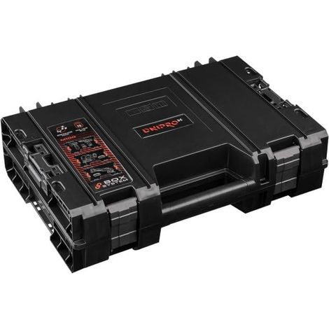 Dnipro-M Caja de Herramientas Modular 45x32,2x12,6cm, 11L, Asa de Transporte, Protección Polvo y Humedad - Sistema S-Box (1/5)