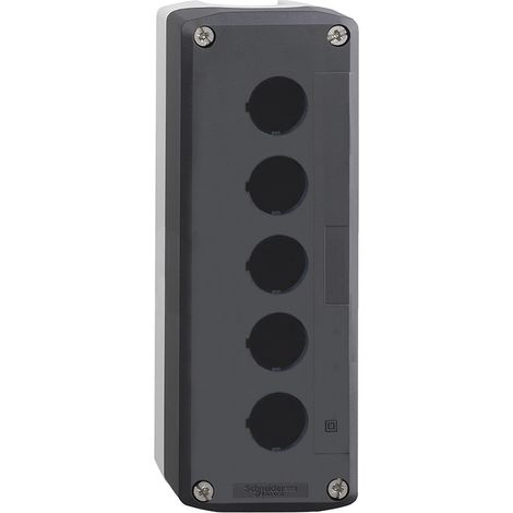 Caja vacía para pulsador diámetro 22 XALD de Schneider 5 pulsadores