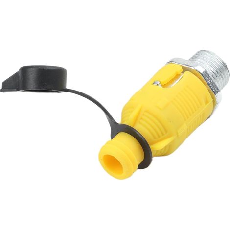Vanne de Vidange d'Huile 3/8-18 NPT Alliage de Zinc Alliage de zinc pour robuste, filetage 3/8-18 NPT, ouverture rapide, compatible tondeuses, changement outil (1/5)