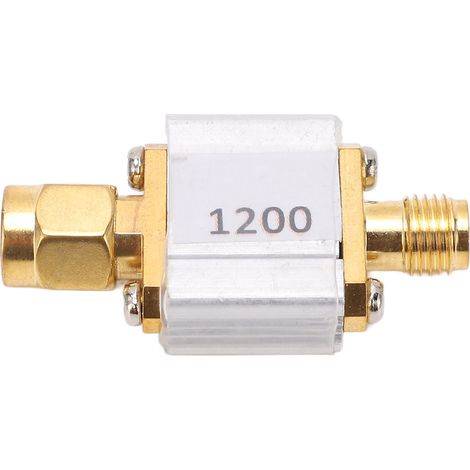 Filtre SAW coaxial bande passante 1200MHz, largeur 20MHz, interface SMA [1200s] - Modèle MRA191R, composant RF haute sélectivité pour applications sans fil. (1/5)
