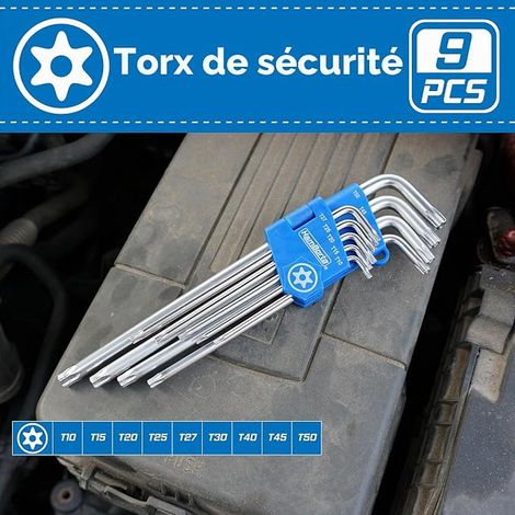 Extra Long Security Torx Key Set T10-T50 Satin (1/3)