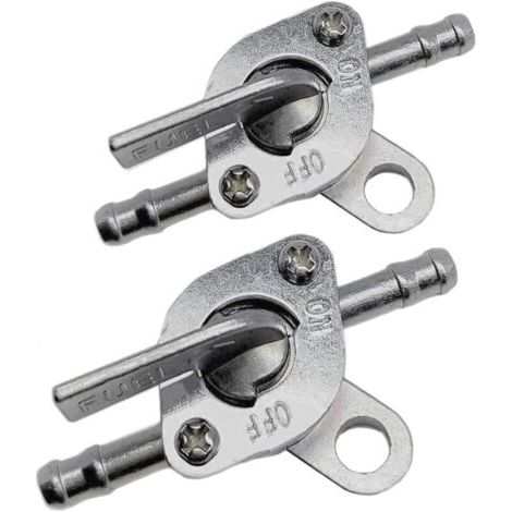 Vanne d'arrêt de carburant RHG (compatible avec les conduites de carburant de 6 mm, convient aux karts, scooters, quads, 50-90 cm3, etc.) (1/5)