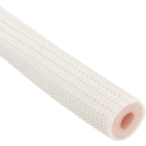 Tube en Mousse D'Isolation de Tuyau 3,28 Pieds 1 M Blanc/Rose (1/5)