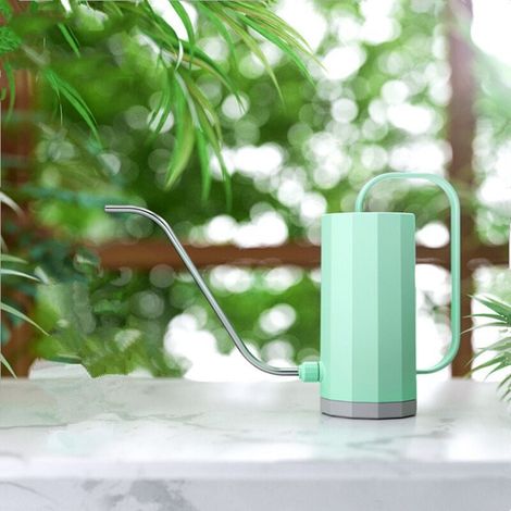 Watering can for indoor plants with long, leak-proof and smooth spout, perfect for indoor and garden plants (green) MUMU (1/4)