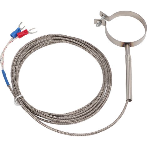 Fil thermocouple K 0-400°C acier inoxydable sonde température industrielle étrier U 40mm arc soude 2m sensible large plage (1/5)