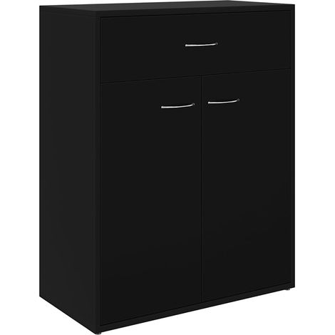 Maison Exclusive - Buffet noir 60x30x75 cm bois d'ingénierie (1/5)